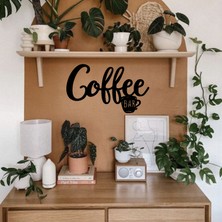 Creatölye Tablo, Ahşap,coffee  Bar Tablosu Lazer Kesim, Siyah Mdf