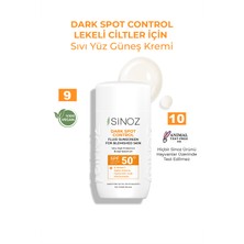 Sinoz Spf50 Koyu Cilt Lekelerine Etkili Sıvı Yüz Güneş Kremi - Yeni Nesil Güneş Filtreleri Hibrit Formül