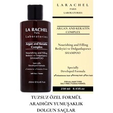 La Rachel-Paris Extra Hacim Etkili Yoğunlaştırılmış Argan ve Keratin Kompleksi. Tuzsuz Özel Formül 250 ml