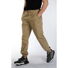 Lee Cooper Jogger Normal Bel Rahat Kesim Bilekte Lastikli Paça Camel Erkek Pantolon