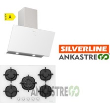 Silverline CS5364W01 - 3457 Soho 60 Beyaz Cam Ankastre Set