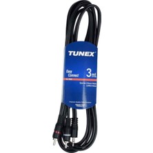 Tunex 1 Stereo - 2 Rca Erkek 3 Metre Pc -Tv -Telefon Ses Sistemi Kablosu AL-300