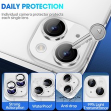 Etiget iPhone 15 Kamera Koruyucu Lens Alüminyum Alışımlı Cam