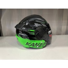 MTS Kask Mts 665 Arrow Çenesiz Gözlüklü Parlak Yeşil