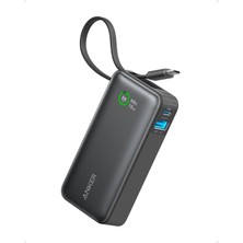 Anker 545 Nano Powerbank (30W, Dahili USB-C Kablosu) 10K Taşınabilir Şarj Cihazı, 1 USB-C, 1 USB-A ile PD 30W Maksimum Çıkış - A1259