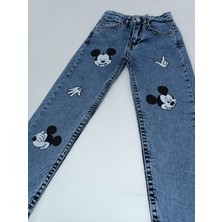 Jabber Erkek Çocuk Kot Pantolon Mickey Açık Mavi