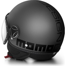 Momodesign Fgtr Evo Mono Titanium Frost Black Açık Kask