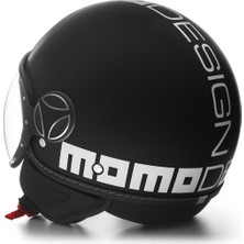 Momodesign Fgtr Evo Mono Matt Black White Açık Kask