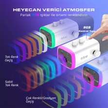 Fifine Am8 XLR/USB Rgb Beyaz Dinamik Bilgisayar Oyuncu Yayıncı Mikrofonu