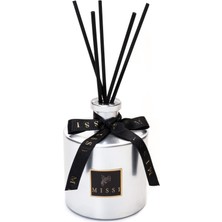 Missi 500 ml Parlak Silver Cam Şişe Black Vanilya Oda Kokusu