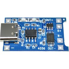TP4056 1A 5V Lityum Batarya/pil Şarj Modülü Ters Akım Korumalı 3,7V - 1 Adet