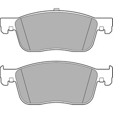 Delphi Ön Fren Balatası Zafıra Lıfe 19 Vıvaro C 19 Jumpy Iıı 16 Expert 16 Toyota Proace 16 304 mm 161