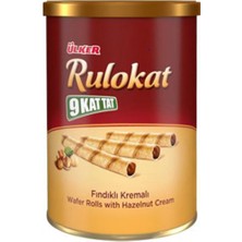 Ülker 9 Kat Tat Rulokat Fındıklı Rulo Gofret 170 gr x 3 Adet