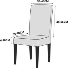 Furkan Ticaret Ipek Kadife Sandalye Kılıfı,sandalye Örtüsü, Lastıkli, Standart 1 Adet Kadife Sandalye Kılıfı