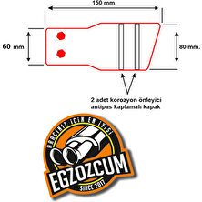 Egzozcum 60 Mm. Antipas Iç Kaplamalı Önü Kesik Yuvarlak  Islık Sesli Sök/tak Vidalı Nikelaj Egzoz Eksoz Ucu