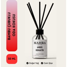 Amber Oda Kokusu Romantik Bambu Çubuklu Oda Kokusu Esansiyel Uçucu  Yağ Reed Diffuser 50ML