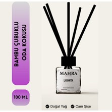 Mahra Oda Kokusu Lavanta Bambu Çubuklu Oda Kokusu Esansiyel Uçucu yağ reed diffuser 100ml