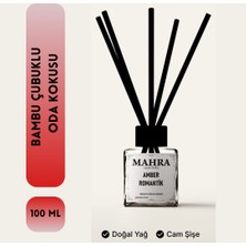 Mahra Oda Kokusu 100ML Amber Romantik bambu çubuklu Oda Kokusu Esansiyel Uçucu yağ reed diffuser