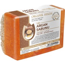 Organik Hekim Lifli Argan Yağlı Saç Sabunu E Vitaminli Hacim Parlaklık ve Güç Veren Formül Lifli Sabun 120 gr