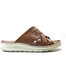 Onlo Ayakkabı BK.101  Deri Taba Anatomik Kadın Anne Terlik