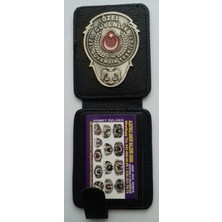 Aldatmaz 2AD Özel Güvenlik Rozetli Cüzdanı Al.sadece Özel Güvenlik Görevlisi Satın Alabilir.sivile Satılmaz.