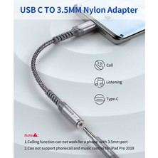 Jsaux Usb-C Type-C To 3,5 mm Kulaklık Jack Hifi Adaptörü USB C - Aux Ses Dönüştürücü Kulaklık Aparatı Kablosu Samsung Galaxy S23 S23+ S23 Ultra S22 S21 S20 Plus/ultra, iPad Pro, MacBook Uyumlu CM0011