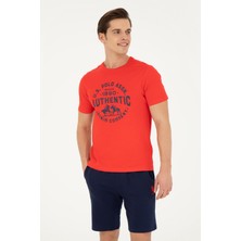 U.S. Polo Assn. 1827193 Evlet  Erkek T-Shirt Kırmızı