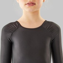 Decathlon Starever Kız Çocuk Uzun Kollu Bale Mayosu - Siyah