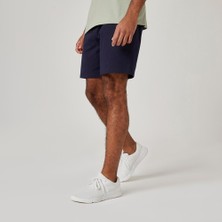 Decathlon DOMYOS Erkek Lacivert Regular Spor Şortu 500 - Fitness Hafif Antrenman