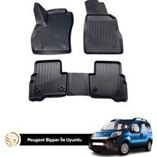 Black Gold Peugeot Bipper 3D Havuzlu Paspas Kauçuk Deluxe