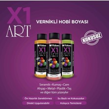 Polisan X1 Art Vernikli Hobi Boyası Limon Küfü 120 ml