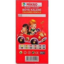 Mikrogold Mikrogold Kuru Boya Kalemi Uzun 12 Renk