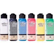 Artdeco Akrilik Boya Seti 6'lı Ana Renkler Beyaz Siyah Mavi Kırmızı Sarı Yeşil 140 ml