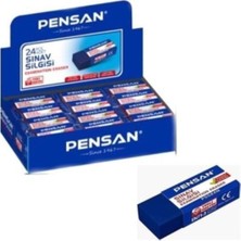 Pensan Mavi Sınav Silgisi 24'lü Paket Renkli ve Kullanışlı Ofis Kırtasiye Ürünü