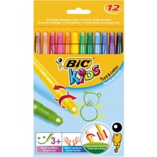 Bic Unisex Çocuk Kids 12'li Kutu Çevirmeli Pastel Boya 8805082