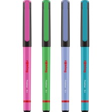 Rotring Fineliner Ince Keçe Uçlu Kalem 4'lü Canlı Renkler