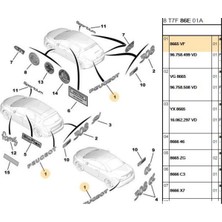 Tral Peugeot Yazısı 308 (TRL8665VF-1625885880-8665VF)