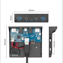 Remedy Masaüstü Bilgisayar Için 3,5 Inç Ön Panel 3,5mm Bilgisayar Disket Sürücü Kartı (Yurt Dışından)