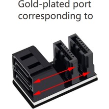 Remedy Sata 7pin Çift Arayüzlü 2pcs Anakart Adaptörü 180 Derece (Yurt Dışından)