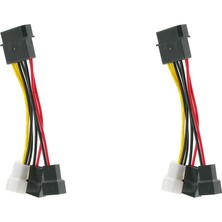 Remedy Adet 4-Pin Molex - 3-Pin Fan Güç Kablosu Adaptör Bağlantı Kabloları (Yurt Dışından)