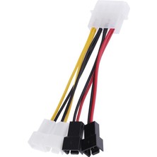 Remedy Adet 4-Pin Molex - 3-Pin Fan Güç Kablosu Adaptör Bağlantı Kabloları (Yurt Dışından)