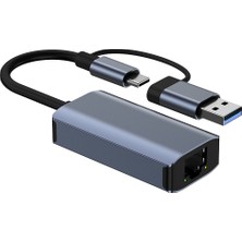 Remedy USB 3.0 Gigabit Ethernet Adaptörü USB C RJ45 Ağ Kartı (Yurt Dışından)