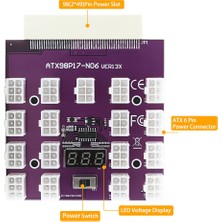 Remedy Atx 17X6PIN Güç Kaynağı Kesme Kartı Adaptörü Dönüştürücü 12V (Yurt Dışından)