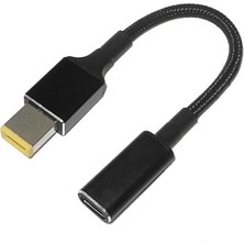 Remedy USB Tip C Dişi Kare Fiş Dönüştürücü Dizüstü Bilgisayar Dc Güç Adaptörü (Yurt Dışından)