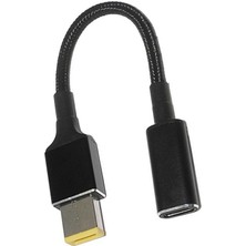 Remedy USB Tip C Dişi Kare Fiş Dönüştürücü Dizüstü Bilgisayar Dc Güç Adaptörü (Yurt Dışından)