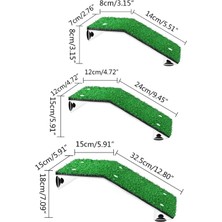 Pengfu Shop L Tarzı Kaplumbağa Rampası Basking Platformu Akvaryum Tankı Kaplumbağa Tırmanma Platformu Güçlü Vantuzlu Gerçekçi Çim Merdiveni (Yurt Dışından)