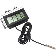 Pengfu Shop No.2 Tarzı Yüksek Doğrulukta Dijital Termometre Higrometre Ölçer Sürüngen Kaplumbağa Teraryum Akvaryum Tankı Aksesuarları Sıcaklık Nem (Yurt Dışından)