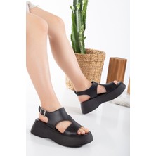 Hasoğlu Moda June Yüksek Dolgulu Taban Kadın Sandalet