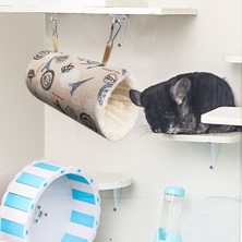 Pengfu Shop No.11 Tarzı L Boyutu Küçük Hayvan Pet Yatak Hamster Kafesi Gelincik Tünel Hamak Sıçan Sıcak Hamster Tüp Asılı Yatak Kafesi Hamster Tavşan Gine Domuz (Yurt Dışından)