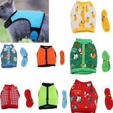 Pengfu Shop No.8 Tarzı S Beden Pet Tavşan Ekose Denim Tavşan Giysileri Tavşan Cüce Kovboy Giyim Çekiş Halatı ile Küçük Evcil Hayvanlar Için Denim Giysiler Koşum (Yurt Dışından)